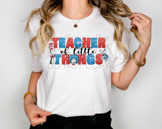 Teacher of Little Things Glitter DTF TRANSFER