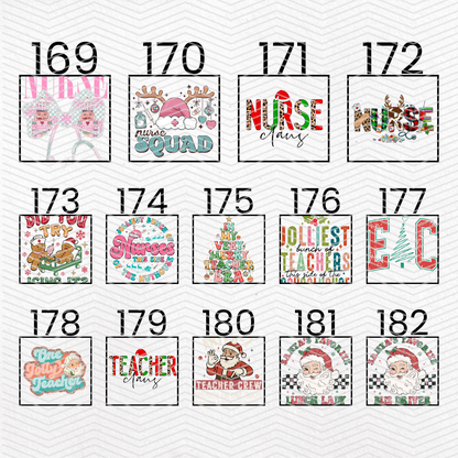 CHRISTMAS OCCUPATIONS $2 Transfers - LIVE SALE ONLY