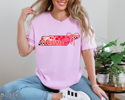 Pink Texas Checkered DTF TRANSFER