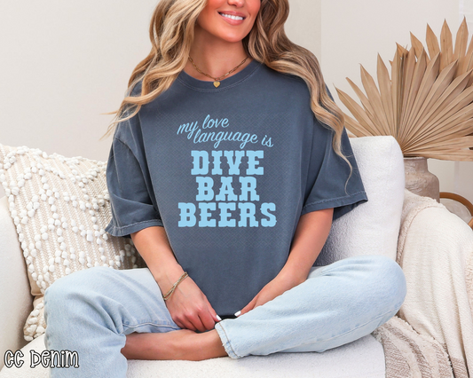 My Love Language Is Dive Bar Beers DTF TRANSFER