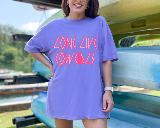 Long Live Cowgirls Pink DTF TRANSFER