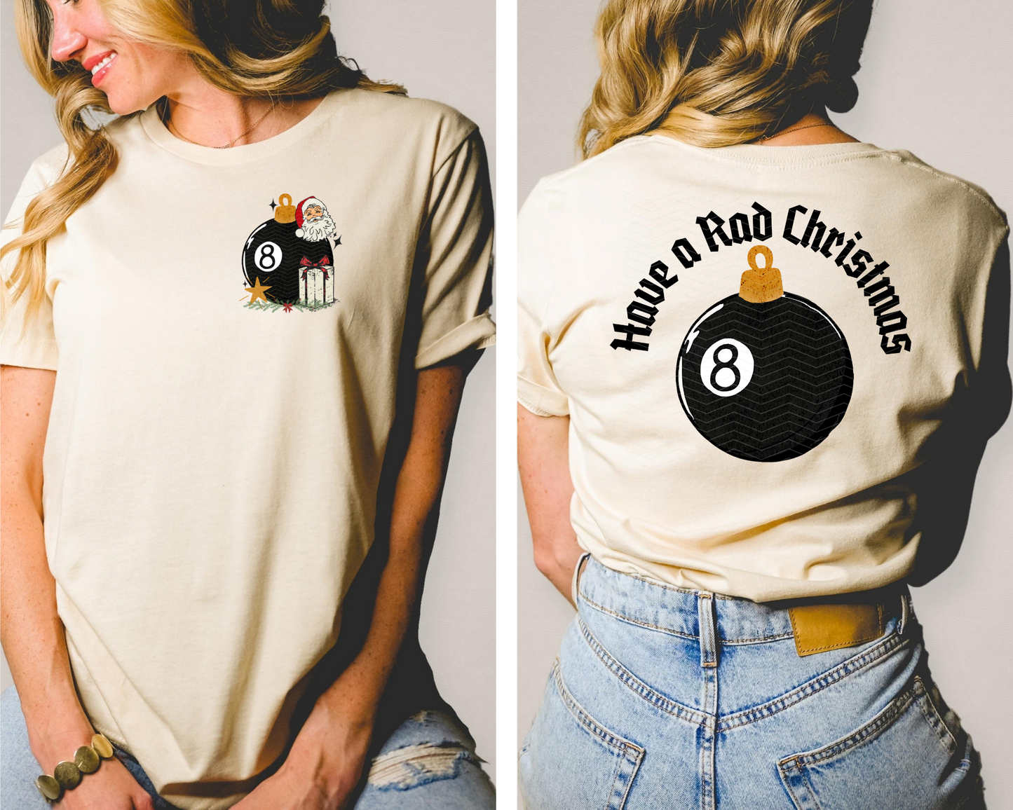Have A Rad Christmas Magic 8 Ball | DTF TRANSFER