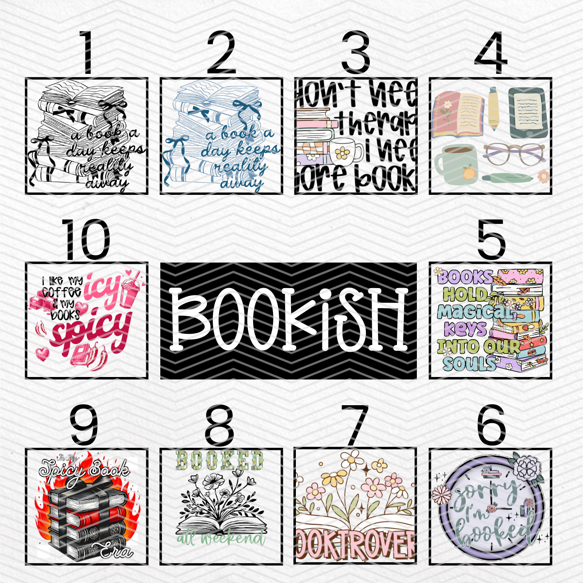 BOOKISH $2 Transfers - LIVE SALE ONLY