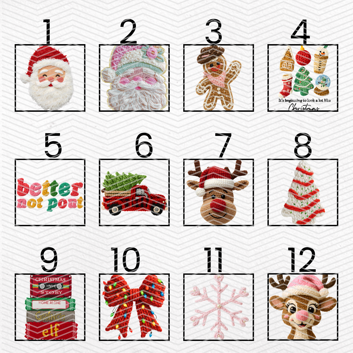 TRADITIONAL CHRISTMAS $2 Transfers - LIVE SALE ONLY Printed Transfers Unlimited Quantities Flat Rate Shipping $10 via UPS Final Sales No Returns or Exchanges