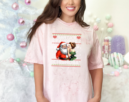 Santas Favorite Chismosa White DTF TRANSFER