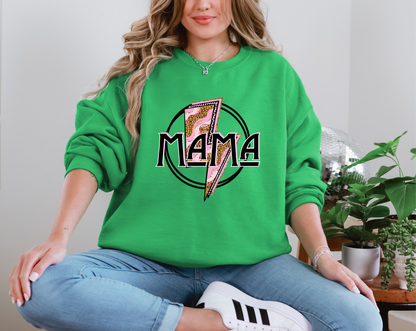Mama Thunder Lightning Bolt Leopard DTF TRANSFER