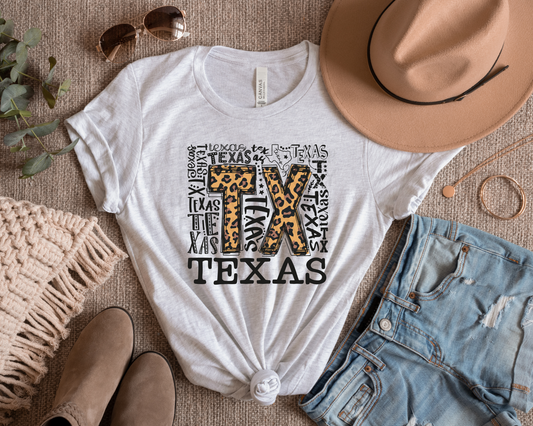 Texas Typography DTF TRANSFER