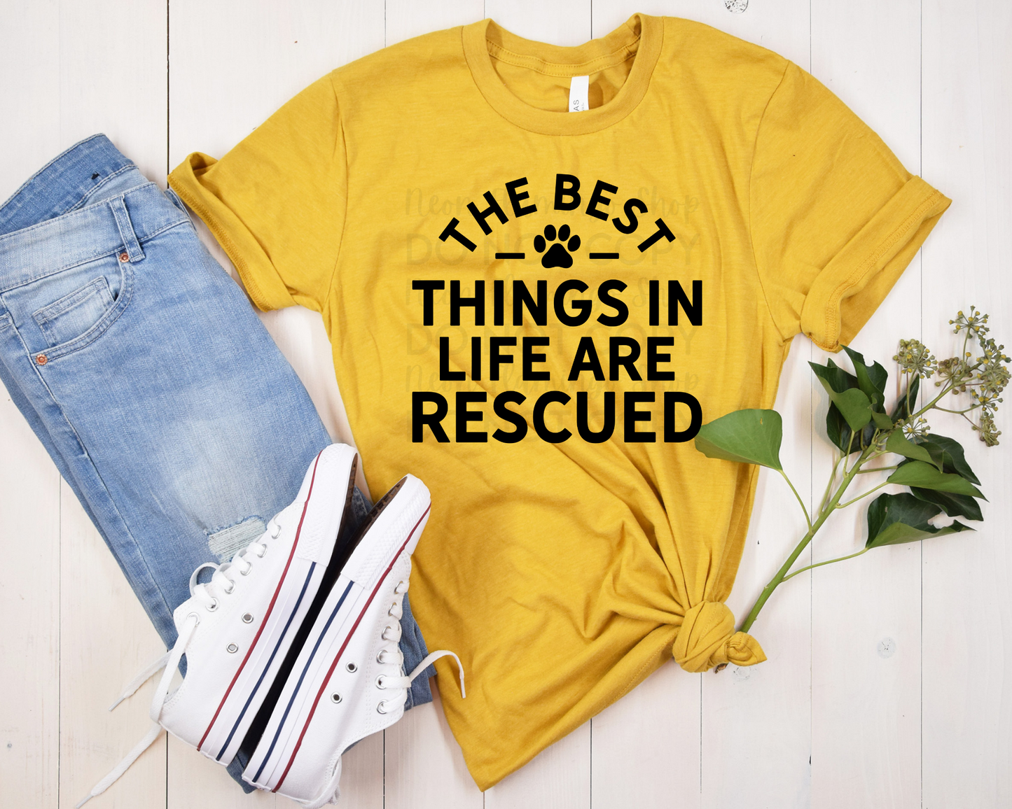 The Best Things In Life Are Rescued DTF TRANSFER