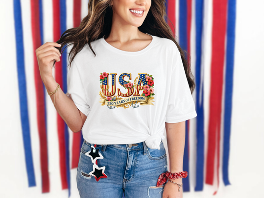 USA 250 Years of Freedom DTF TRANSFER