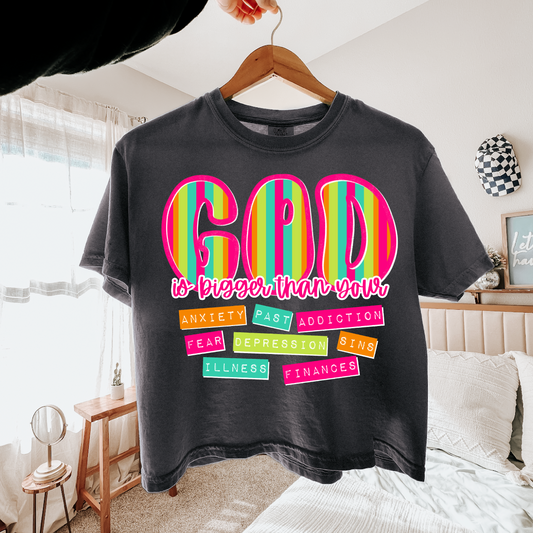 God Is Bigger Than Your Feelings DTF TRANSFER