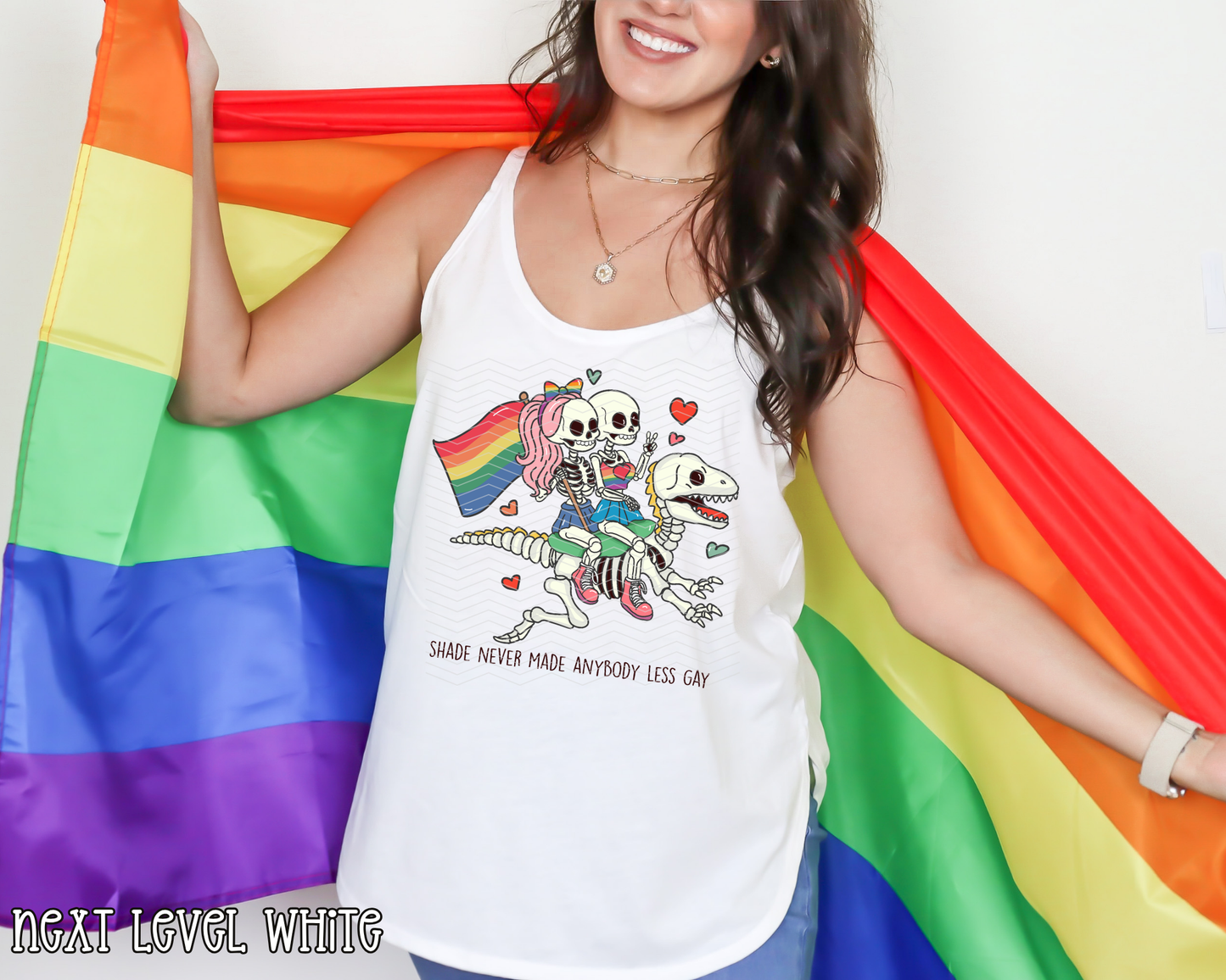 Shade Never Made Anybody Less Gay (Black / White) DTF TRANSFER