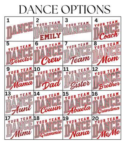Custom Dance Designs DTF TRANSFER