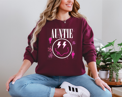 Auntie Band Style Smiley DTF TRANSFER