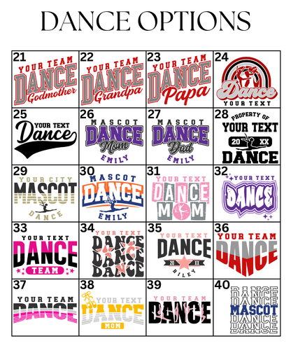 Custom Dance Designs DTF TRANSFER