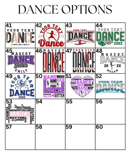 Custom Dance Designs DTF TRANSFER