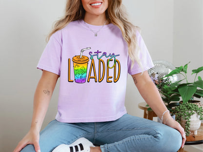 Stay Loaded Orange Purple DTF TRANSFER