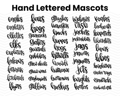 Hand Lettered Mascot DTF TRANSFER