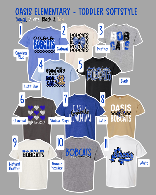 OASIS ELEMENTARY - TODDLER Softstyle Short Sleeve Tees