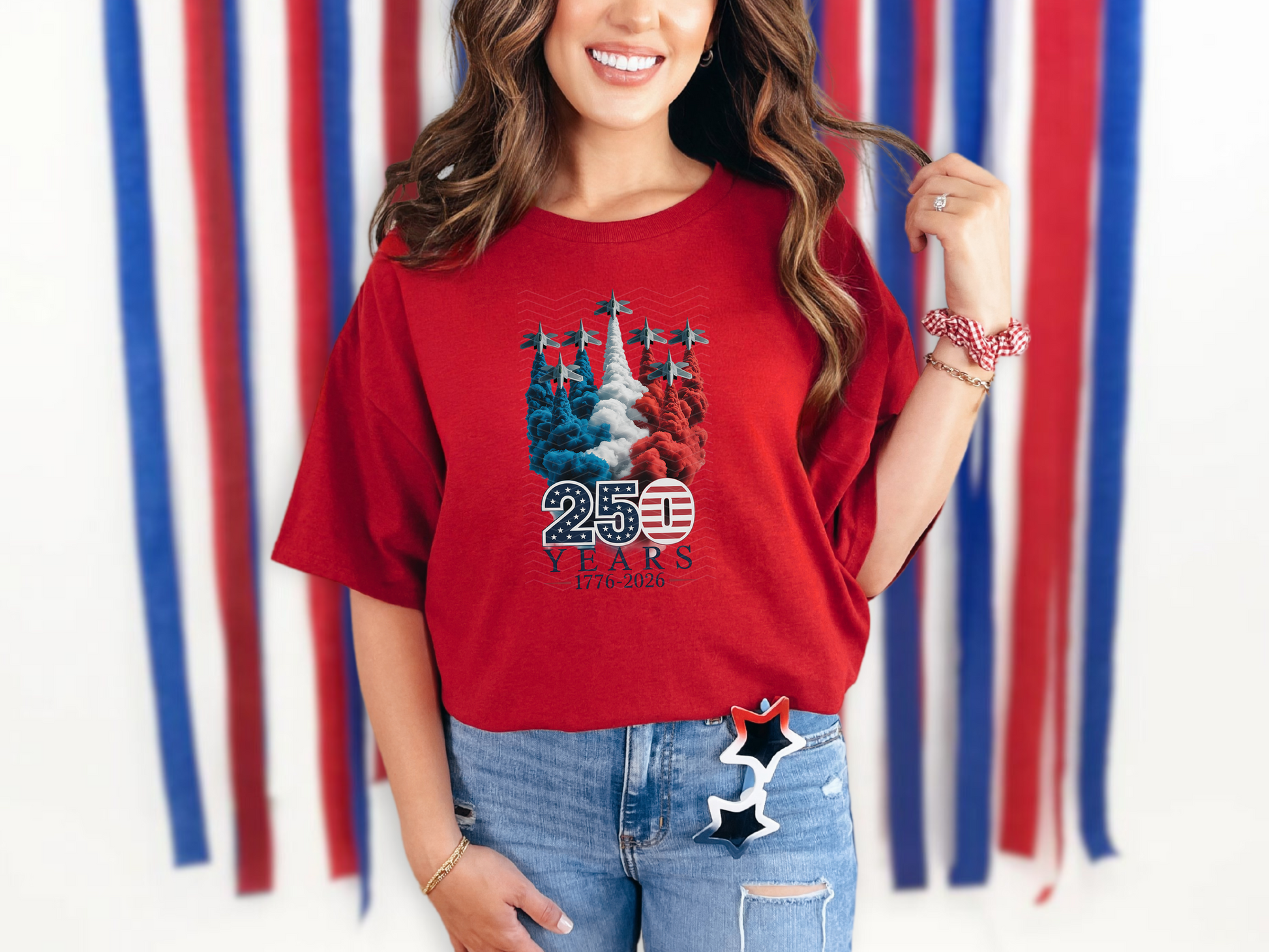 250 Years Patriotic Jets DTF TRANSFER