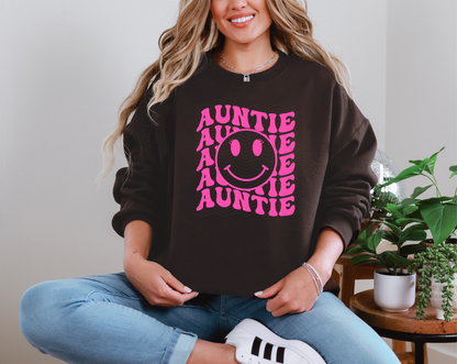 Auntie Retro Smiley DTF TRANSFER