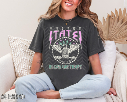 USA In God We Trust Light DTF TRANSFER