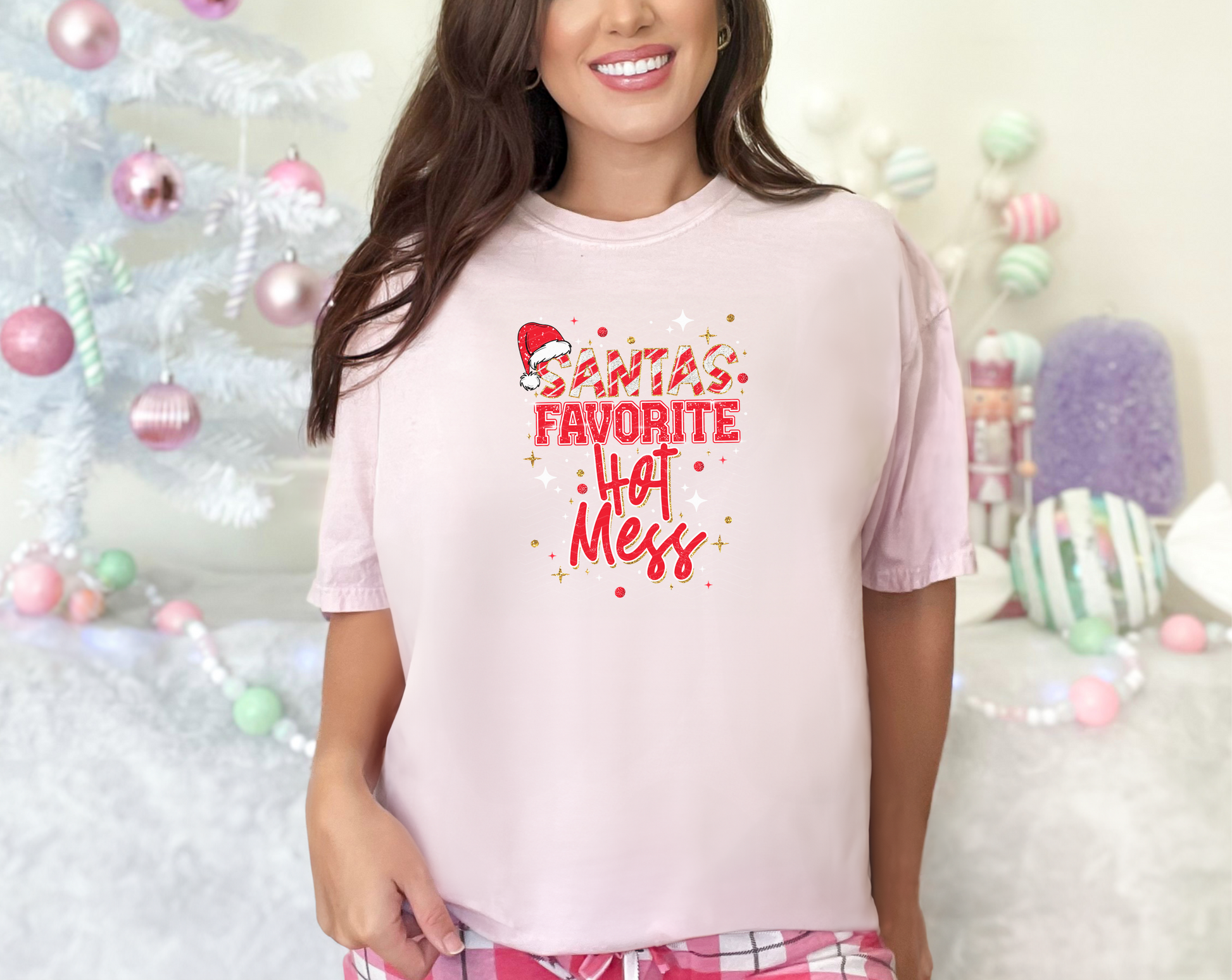 Santa s Favorite Hot Mess Shadow DTF TRANSFER