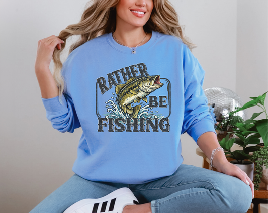 Rather Be Fishing DTF TRANSFER
