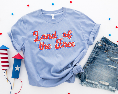 Land of The Free RWB DTF TRANSFER