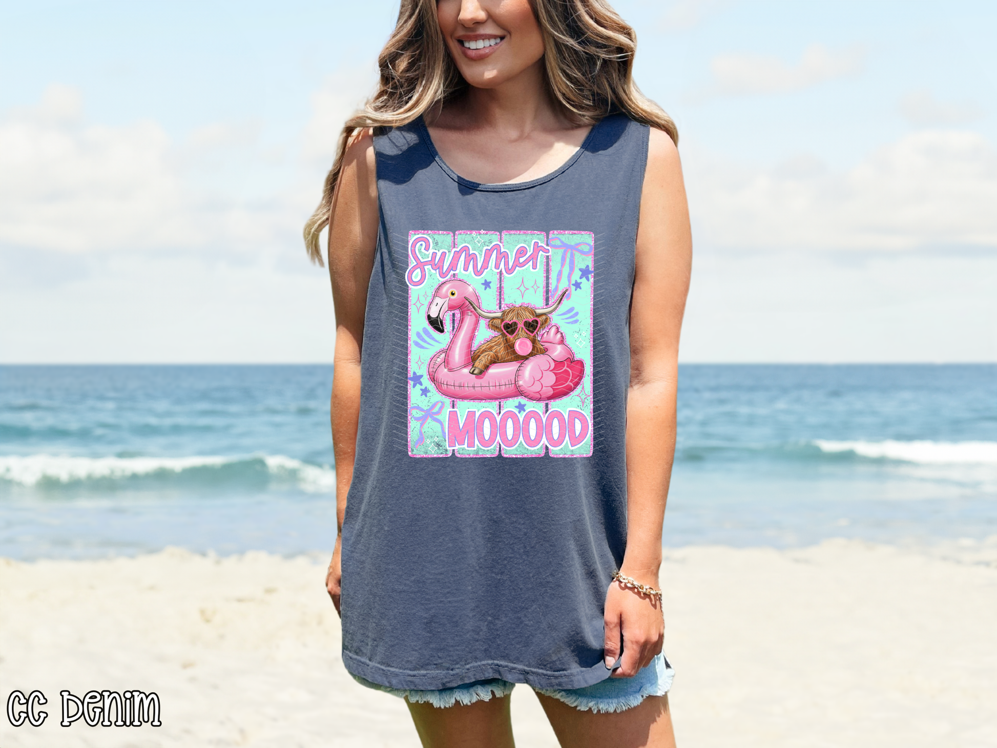 Summer Mood Floatie Stripes DTF TRANSFER