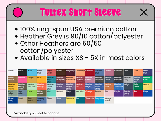 Tultex Unisex Fine Jersey Blank Tees