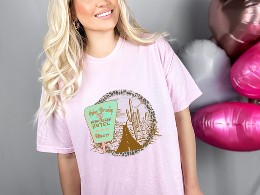 Achy Breaky Heartbreak Hotel Circle DTF TRANSFER