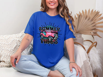 Summer Vibes Off Road Pink DTF TRANSFER