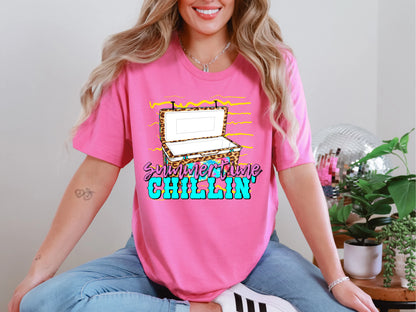 Summertime Chillin TieDye Leopard DTF TRANSFER