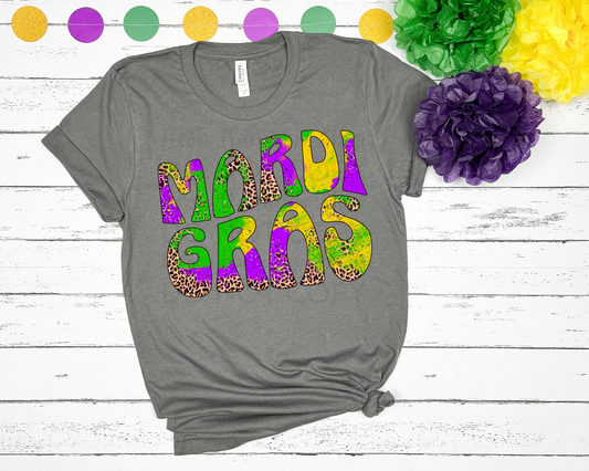 Mardi Gras Retro DTF TRANSFER