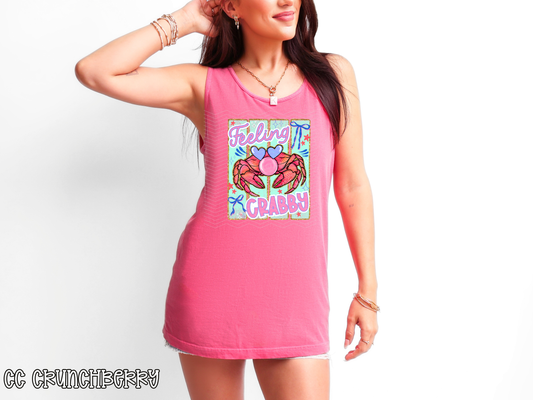 Feeling Crabby Stripes DTF TRANSFER