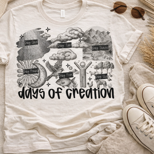 Days Of Creation DTF TRANSFER