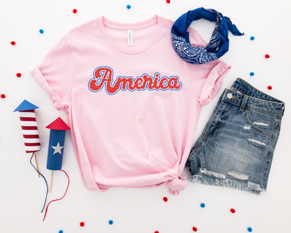 America RWB DTF TRANSFER