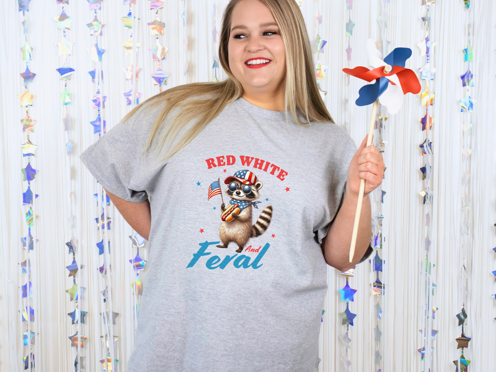 And Feral Raccoon DTF TRANSFER