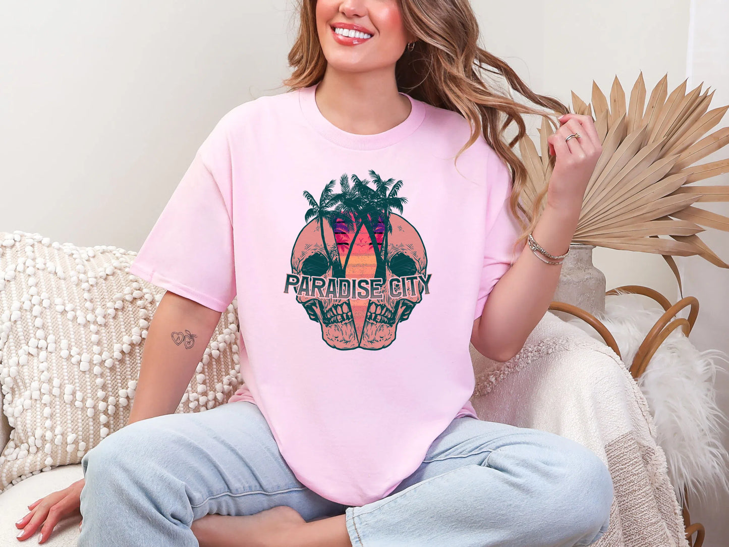 Paradise City Pink DTF TRANSFER