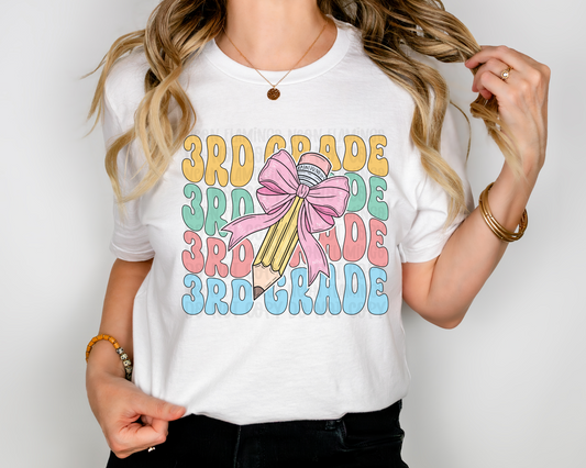3rd Grade Groovy Pencil Bow