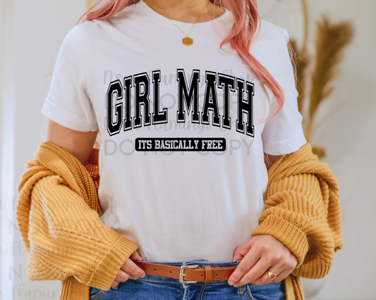 Girl Math DTF TRANSFER
