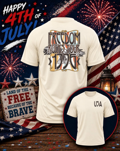 Freedom Rocks Tour Dark DTF TRANSFER