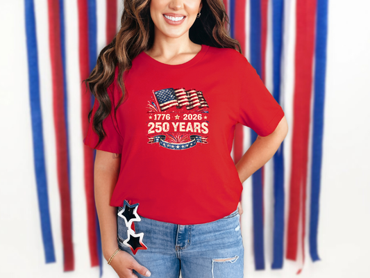 1776 - 2026 250 Years Flag DTF TRANSFER