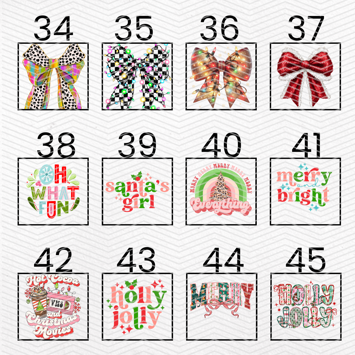 TRADITIONAL CHRISTMAS 2 $2 Transfers - LIVE SALE ONLY