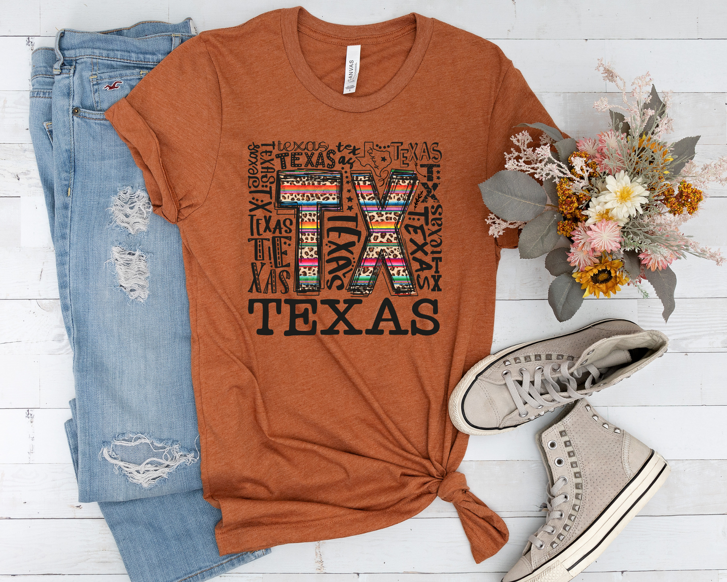 Texas Typography DTF TRANSFER