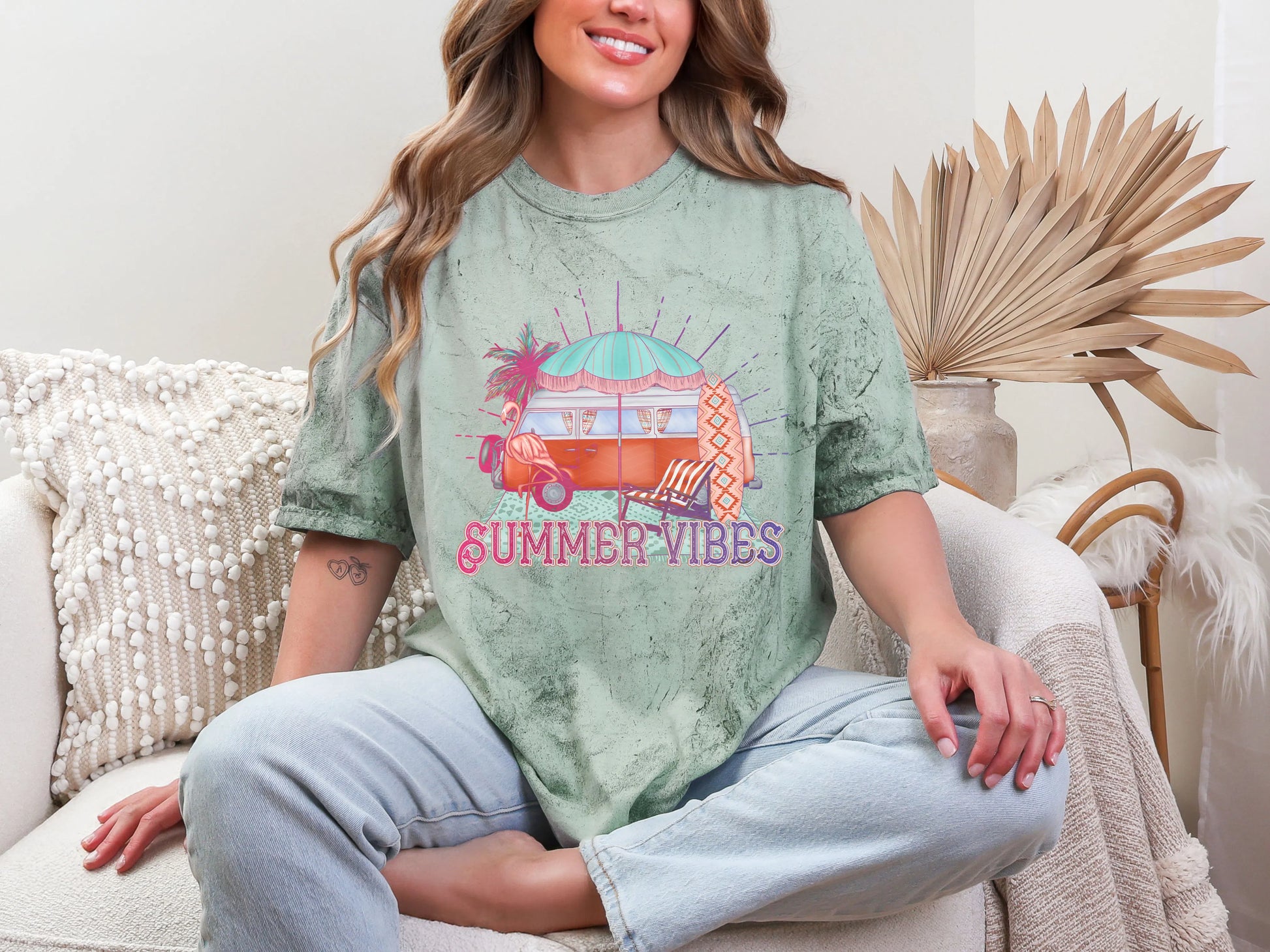 Summer Vibes Van DTF TRANSFER