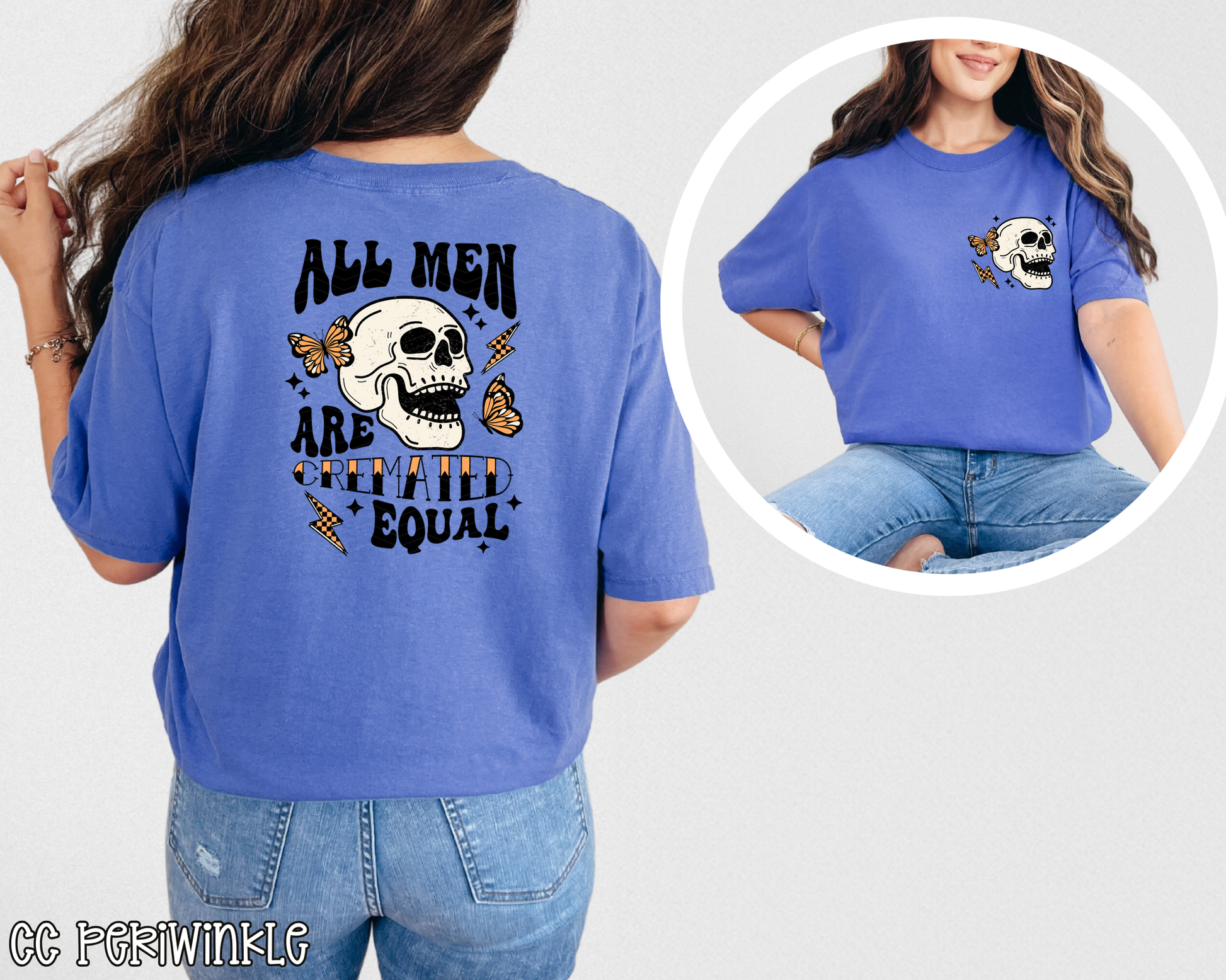 All Men Are Cremated Equal Back DTF TRANSFER