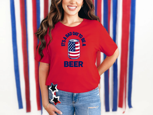 It's A Bad Day To Be A Beer Flag DTF TRANSFER