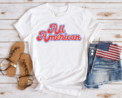 All American RWB DTF TRANSFER