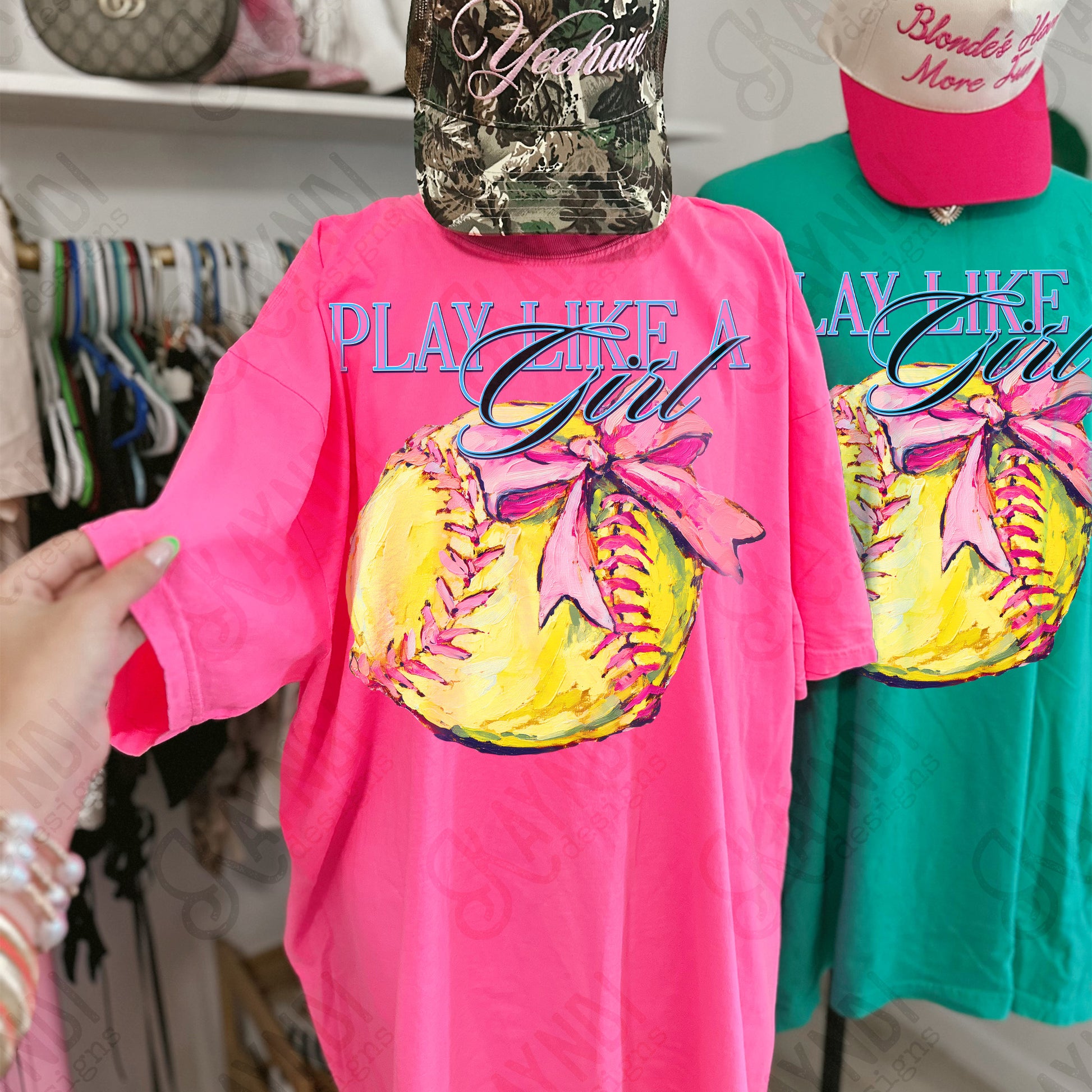 Play Like a Girl Softball DTF TRANSFER